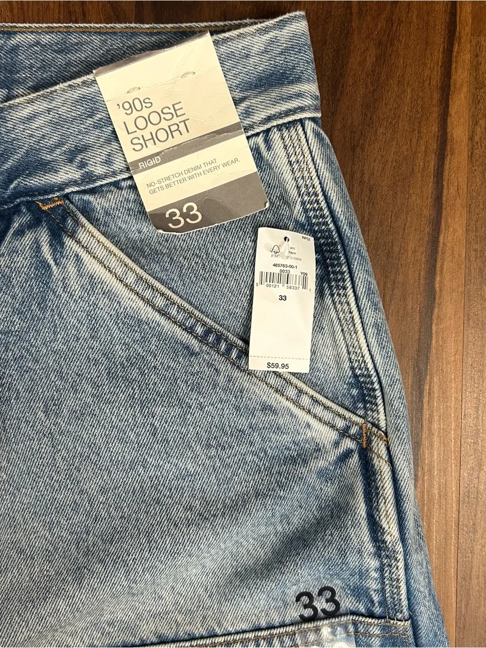 Old Navy Light Blue double knee Denim Carpenter Shorts